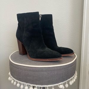 Sam Edelman Black Suede Booties